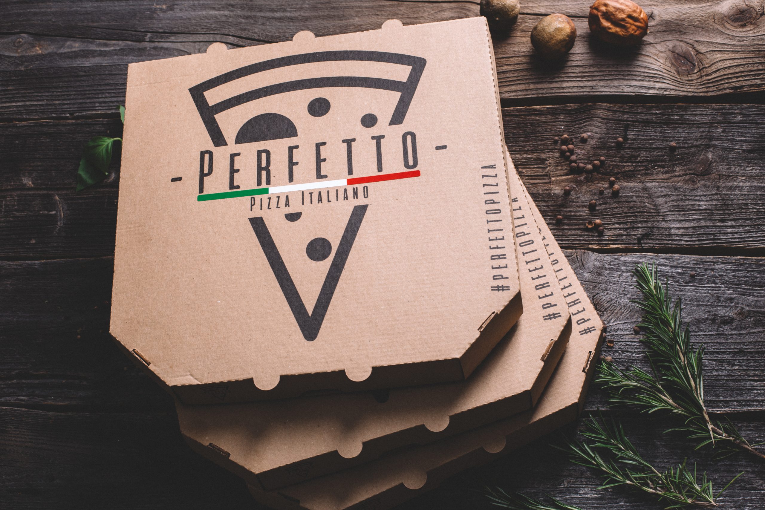 Perfetto Pizza Delivery Box